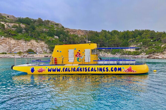 3 Hour Yellow Semi Submarine Swimming Cruise with Drinks Included! - Stop 2: Anthony Quinn Bay with fish feeding and snorkeling time