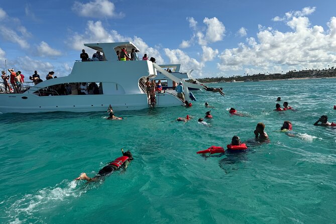 Catamaran Booze Cruise And Snorkeling Punta Cana - Adults Only - Guided Snorkeling Gear and the Coral Reef Reality Check