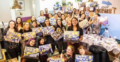 Dublin: Drinking and Painting Party with Art Instructor - Dublin Drink & Draw at 3 Queen Street: the vibe you’re paying for