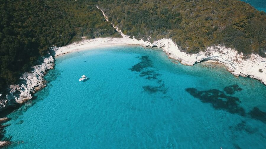 From Lefkimmi: Corfu, Kavos Party Booze Cruise - Blue Lagoon time: where the views and the music meet