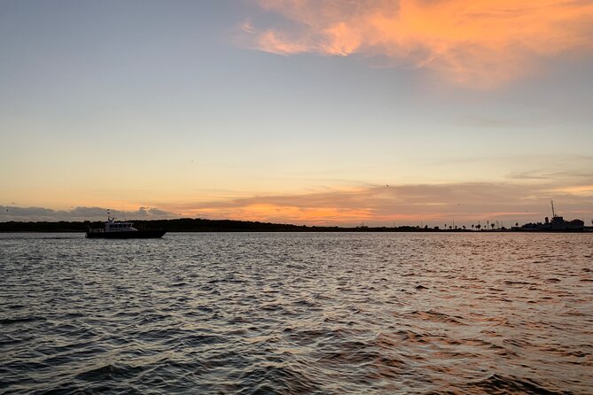 Galveston Sunset Tour – Adult-Only Evening Cruise - Happy Hour Details: Over-21 Atmosphere, No Bottled Water, Restroom On Board