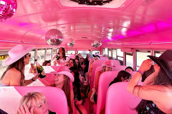 Half-Day Fredericksburg Bubbly Booze Night Bus Guided Experience - A 5-hour plan for Fredericksburg’s pink party circuit