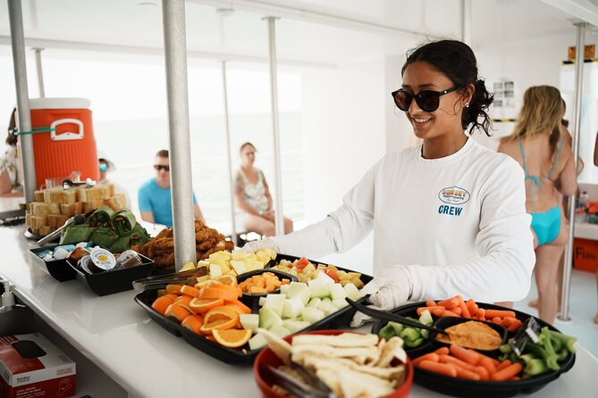 Key West's Happy Hour Sandbar & Sunset Cruise - Unlimited Drinks - Unlimited drinks, snacks, and the practical reality of the onboard setup
