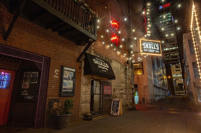 Nashville Ghosts: Adults-Only Boos and Booze Haunted Pub Crawl - Stop 4: Flying Saucer and the former Union Railroad baggage-claim past