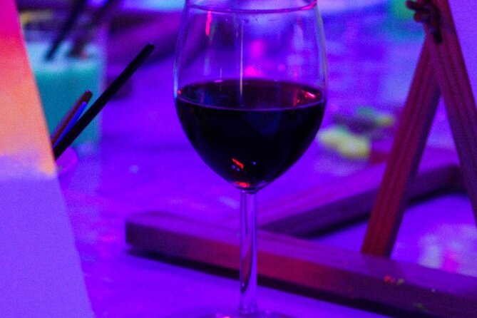 Paint a neon fluorescent picture while drinking unlimited wine - Unlimited Wine and Water: Fun Add-On, Real Pace Control
