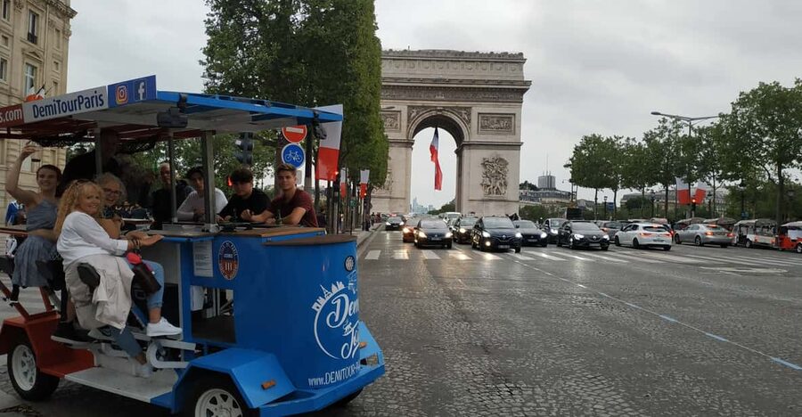 Paris: Beer Bike Bar With Drinks Included - Where you start at 63 Av. de la Grande Armée