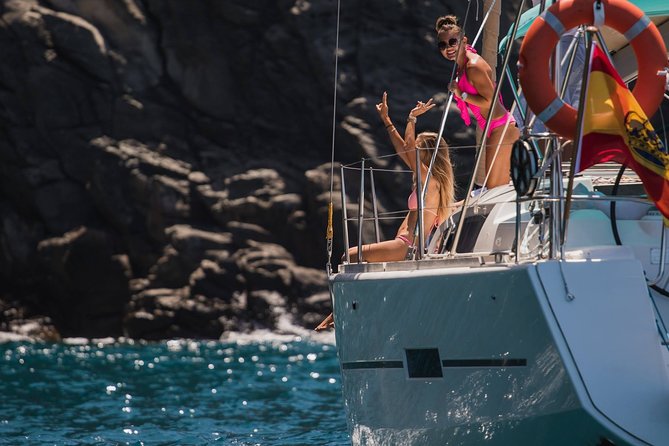 PRIVATE YACHT CHARTER VOYAGE, Food & Drinks included! - Meet at Club Náutico Puerto Colón de Adeje, Then Set Course Along Tenerife’s South