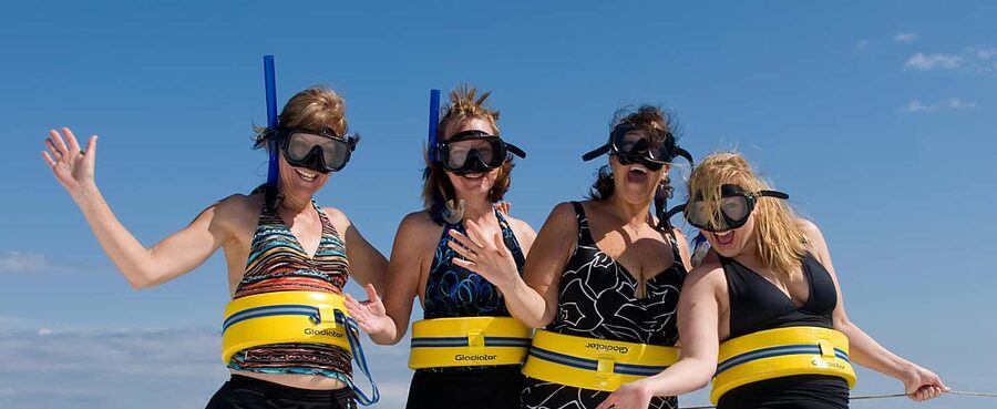 Punta Cana Happy Hour Sailing Cruise - The natural pool: waist-deep partying with a practical safety mindset