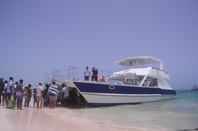 Punta Cana Shared Party Boat Booze Cruise and Snorkeling - Stop 2: Natural Pool—Cocktails, Caribbean Music, and Waist-High Water