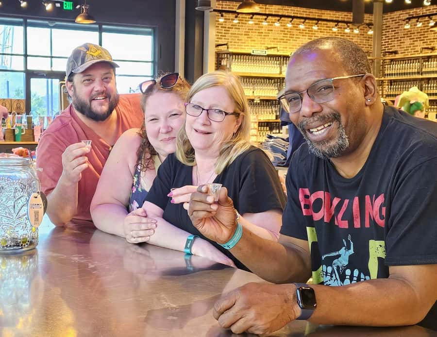Sevierville: Hillbilly Booze Cruise Tasting Tour - The five tasting stops: moonshine, whiskey, and regional wines