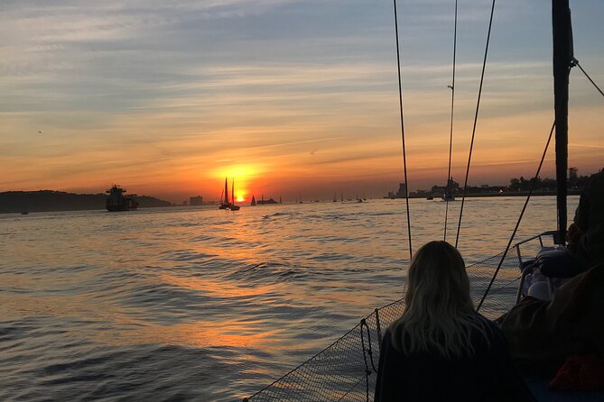 Sunset sailboat tour in Lisbon with green wine - Cristo Rei From a Boat View: A Landmark With Serious Presence