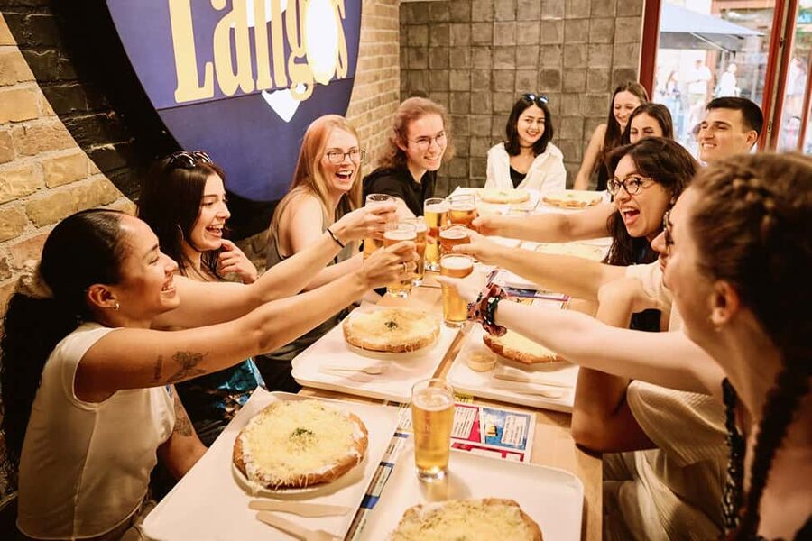 Tipsy Guided Food Tour with Drinks Included in Budapest - Street Food Stop: Soup and Lángos in District 7